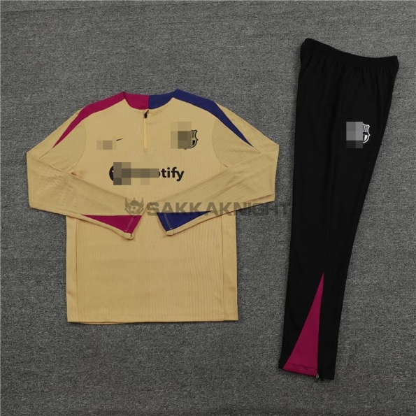 FCバルセロナ トレーニングスウェットシャツ 24/25 ゴールド