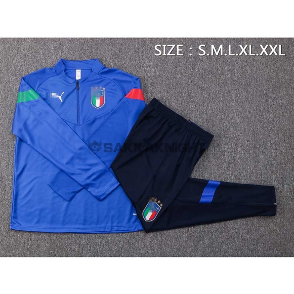 イタリア代表トレーニングスウェットシャツ 2022 ジュエルブルー