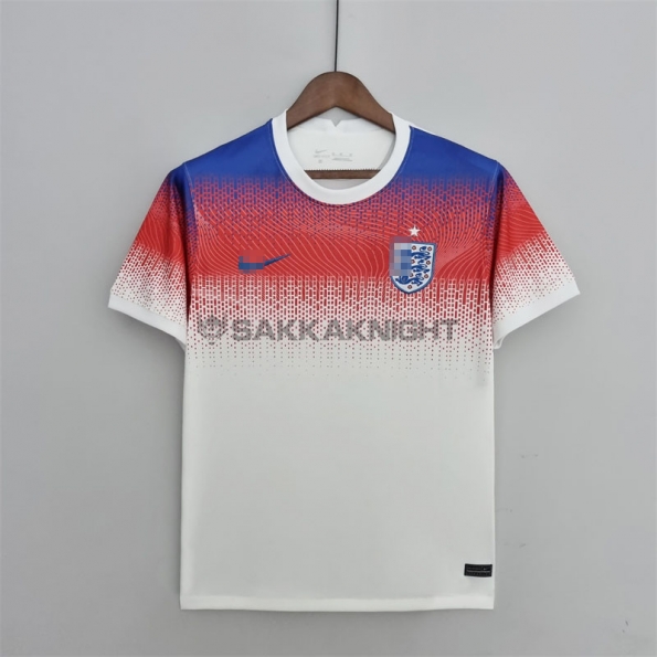 イングランド代表 2018 トレーニングシャツ 半袖  ホワイト+レッド