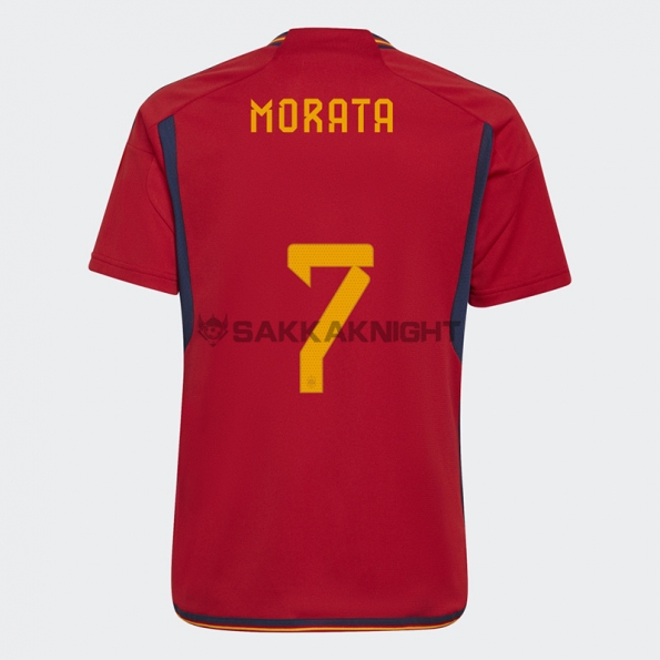 スペイン代表  ユニフォーム  2022  ホーム 半袖  7番 Morata