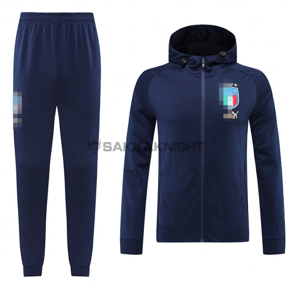 イタリア代表 フード付きジャケット セット 2022  ネイビーブルー