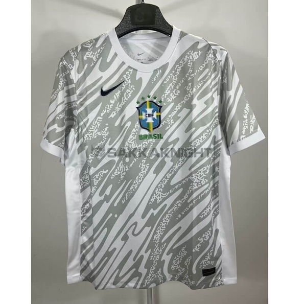 ブラジル代表  ユニフォーム  2024 グレー+ ホワイト 半袖