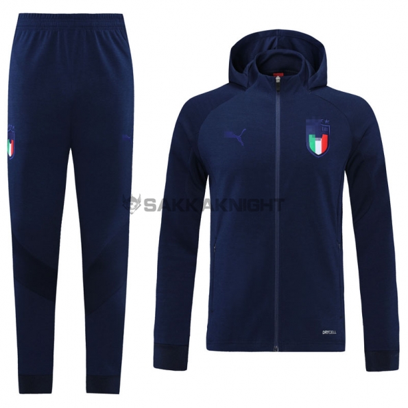 イタリア代表  2021  フード付きジャケット  ダークブルー