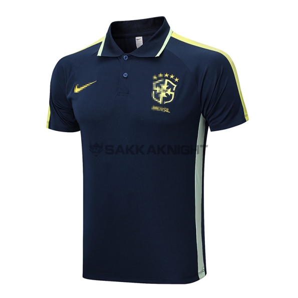ブラジル代表 2022 トレーニングシャツ 半袖 ネイビーブルー