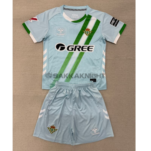 レアルベティス 子供セット 25/26 アウェイ ラ・リーガのロゴ付き