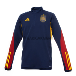 スペイン代表 トレーニングスウェットシャツ 2022  ネイビーブルー
