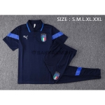 イタリア代表 2022 ポロシャツネイビーブルー