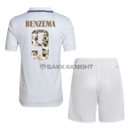 レアルマドリード 22/23 子供用上下セット ホーム 9番 Benzema ゴールデン グローブ賞