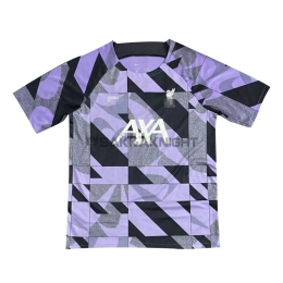 リバプールトレーニングシャツ半袖 23/24  パープル