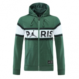 パリサンジェルマン  21/22  フード付きジャケット  グリーン/ホワイト