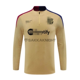 FCバルセロナ トレーニングスウェットシャツ 24/25 ゴールド