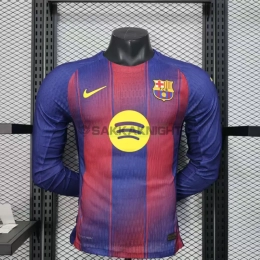 バルセロナ ユニフォーム 25/26 ホーム プレイヤーバージョン 长袖