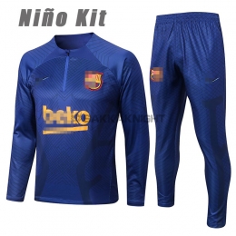 バルセロナ 22/23 トレーニングスウェットシャツ子供キット